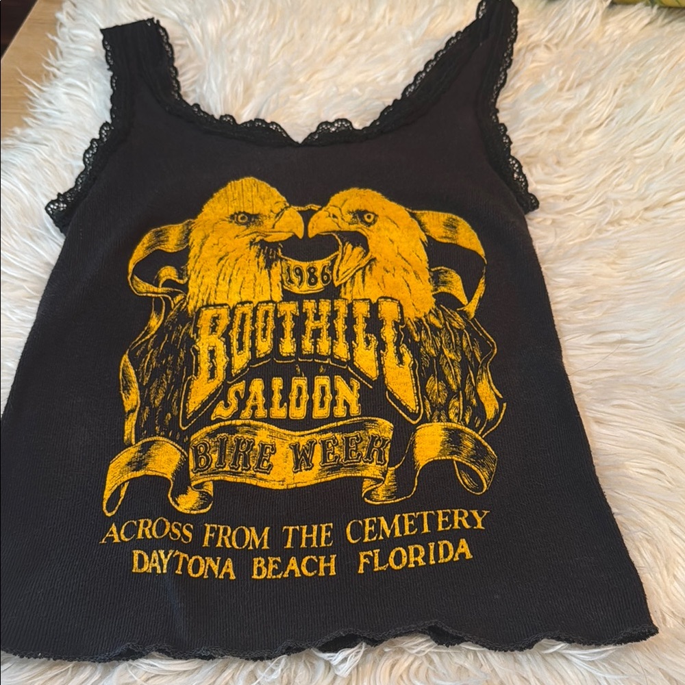 Vintage 1986 Screen Stars Boothill Saloon tank top